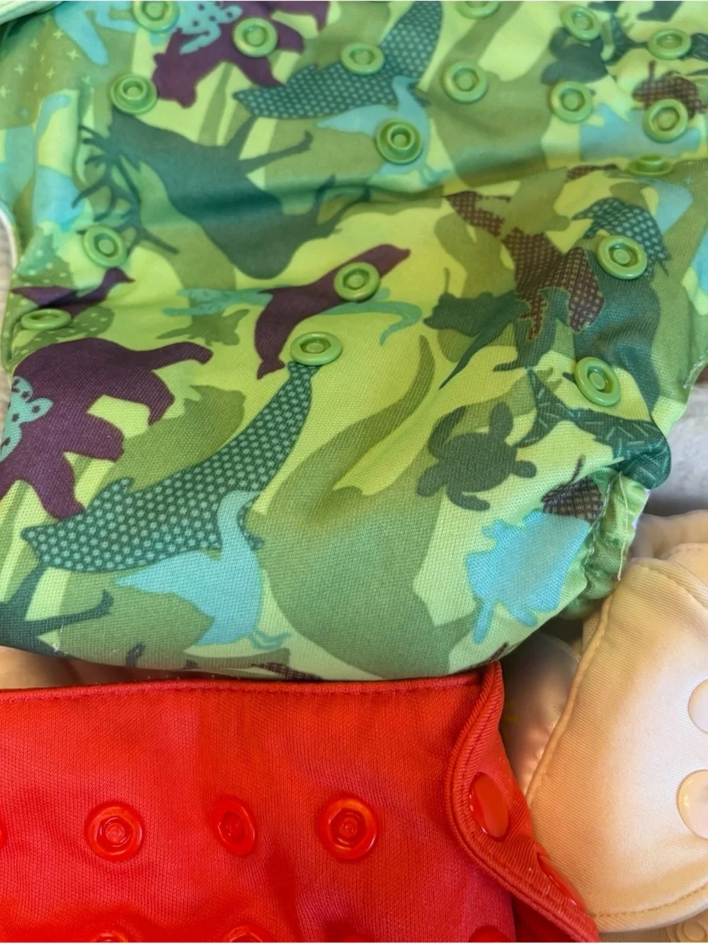 Bum genius cloth diapers with extra inserts set of 3 baby reusable VGC